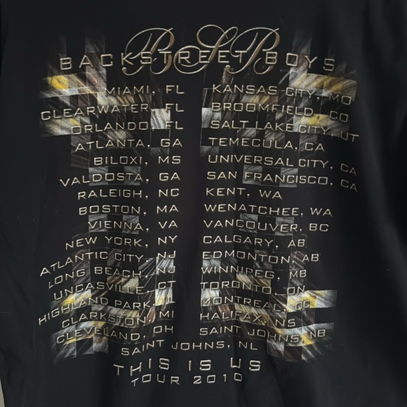 Vintage Y2K Back Street Boys T-Shirt / Large / This Is Us Tour 2010 / Anvil - Picture 6 of 6